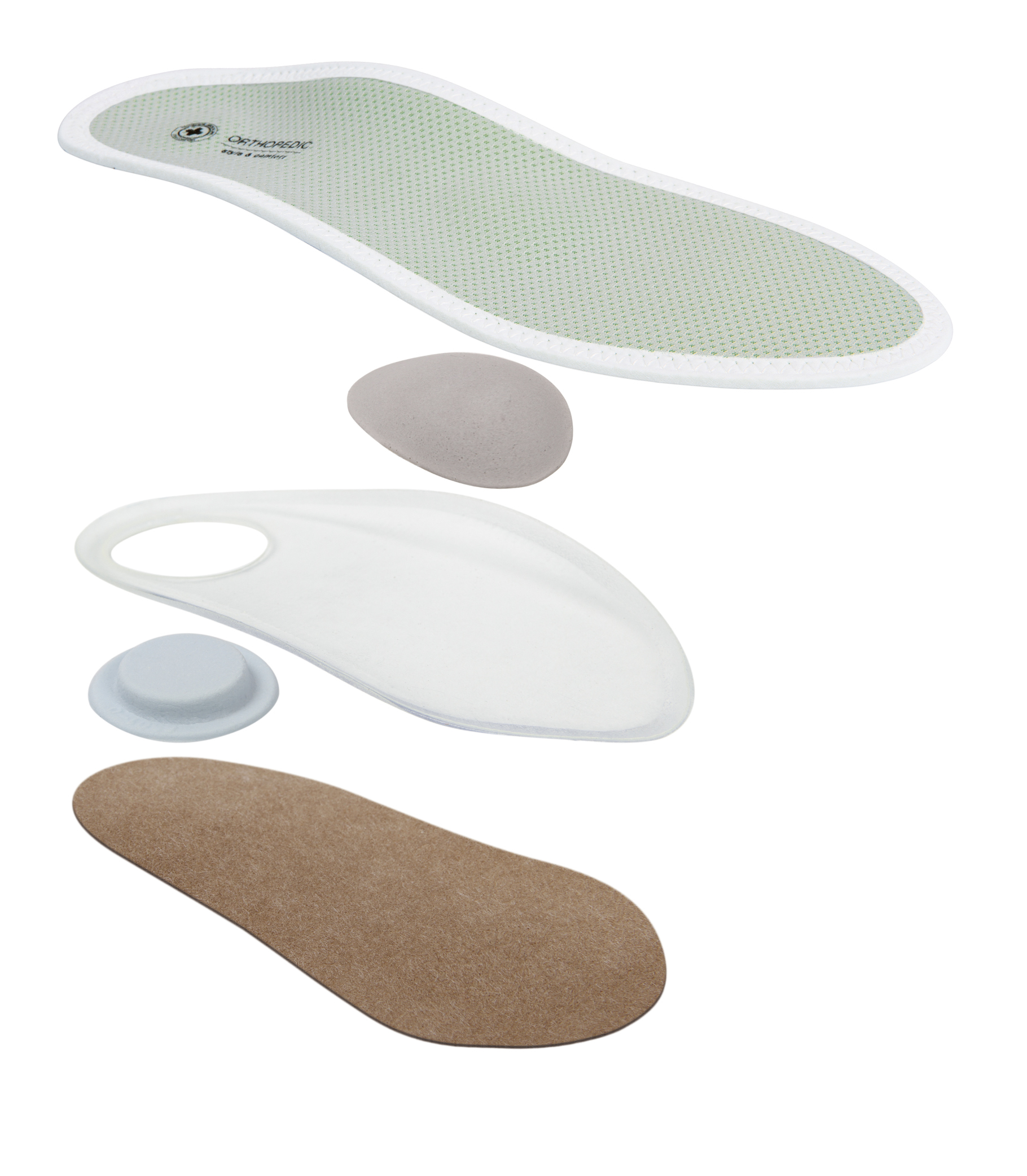 Orthopedic insoles with antibacterial coating LUM209